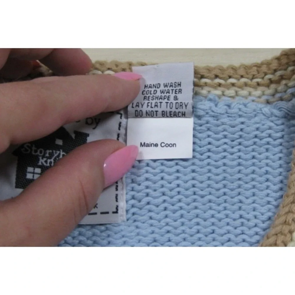 Vintage Y2K Storybook Knits Cardigan Sweater Womens (1X) 